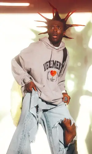Lil Uzi Vert wearing Vetements hoody