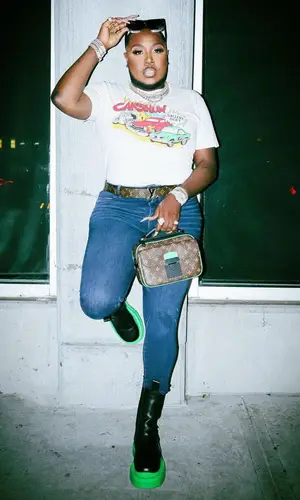 Saucy Santana wearing Gallery Dept. t-shirt
