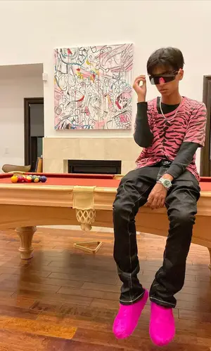 Yung Fazo wearing Marni sandal