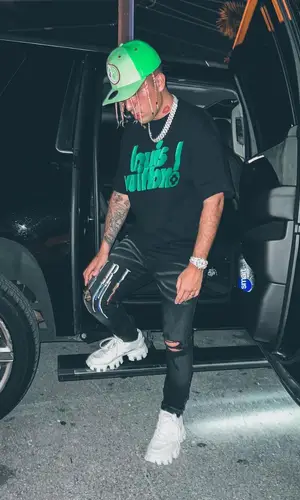Rarri wearing Amiri jeans