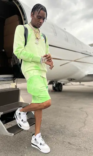Soulja Boy wearing Nike sweatshirt