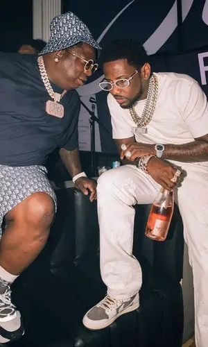 Fabolous wearing Denim Tears jeans