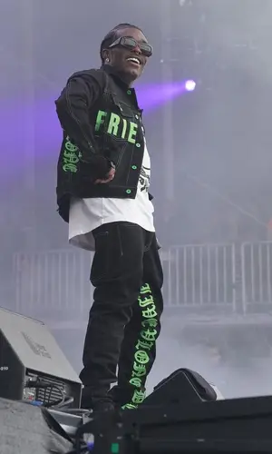 Lil Uzi Vert wearing Prada belt