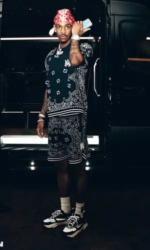 Ja Morant wearing Dior sneakers