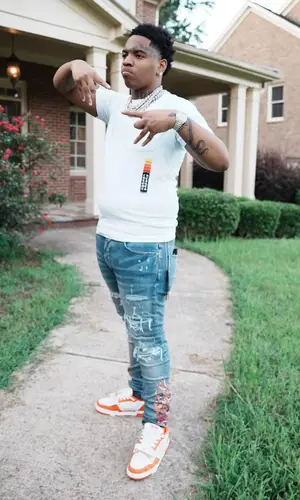 Lil Gotit wearing Chrome Hearts t-shirt