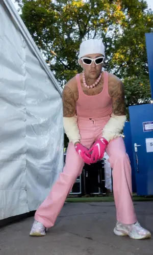 Justin Bieber wearing Balenciaga eyewear