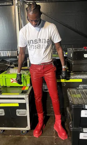 Lancey Foux’s Outfit in Rick Owens Boots & Givenchy Jewelry (2022)