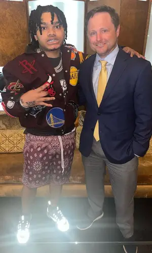 No Cap wearing Bravest Studios shorts