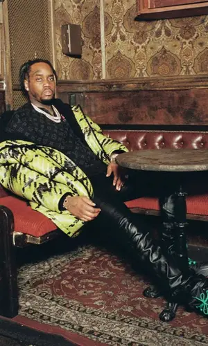 Fivio Foreign wearing Bottega Veneta boots
