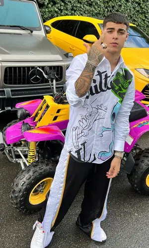Lunay’s Outfit in Louis Vuitton Shirt, Fendi Pants & Jordan Sneakers (2022)