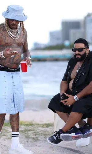 DJ Khaled wearing Prada eyewear