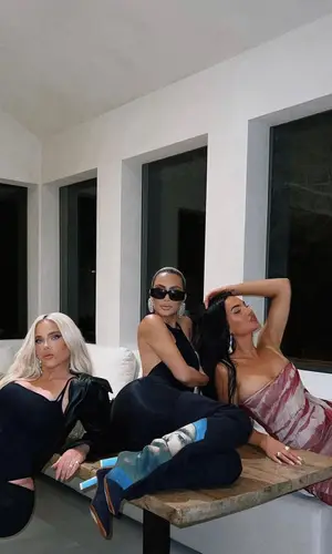 Kim Kardashian’s Outfit in Skims Suit & Balenciaga Eyewear (2022)
