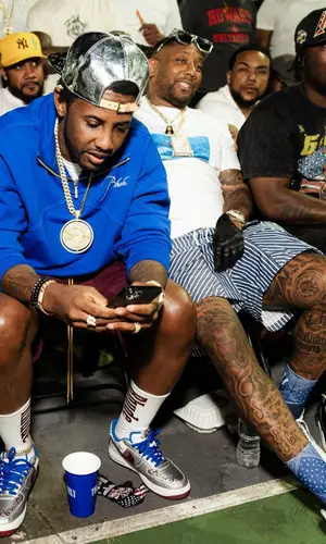 Fabolous wearing Rhude swimwear