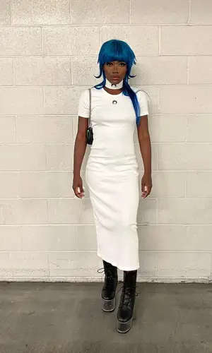 Doechii wearing Marine Serre other