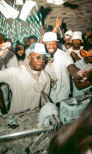 DaBaby wearing Balenciaga shorts