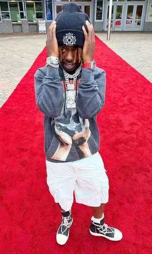 Jackboy wearing Prada sock