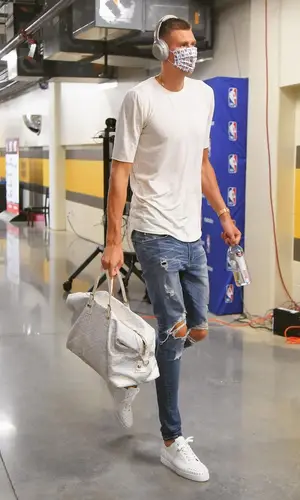 Kristaps Porzingis wearing NBA other