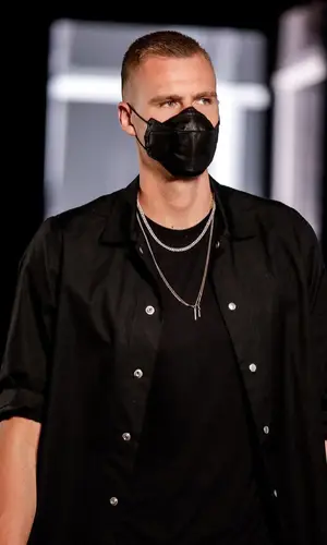 Kristaps Porzingis wearing Rick Owens shirt