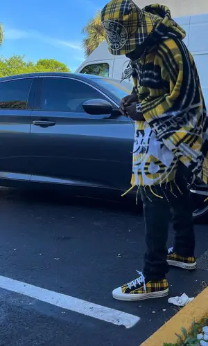 Kodak Black wearing Dior hat