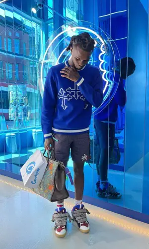 BigBabyGucci’s Outfit in Lanvin Sneakers, Gucci Bag & Disney (2022)