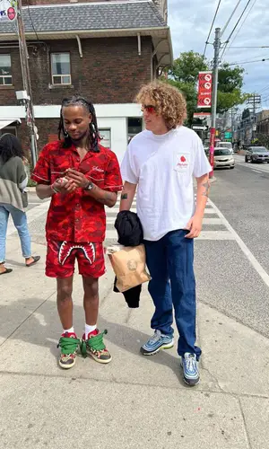 BigBabyGucci’s Outfit in Bape Shirt, Lanvin Sneakers & Alyx (2022)
