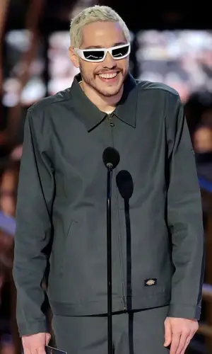 Pete Davidson wearing Dickies jacket