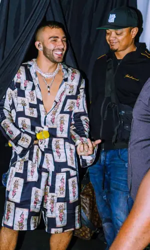 Manuel Turizo’s Outfit in Laneus Shirt & Rick Owens Sneakers (2022)