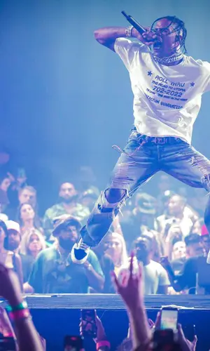 Travis Scott wearing Undercover pants