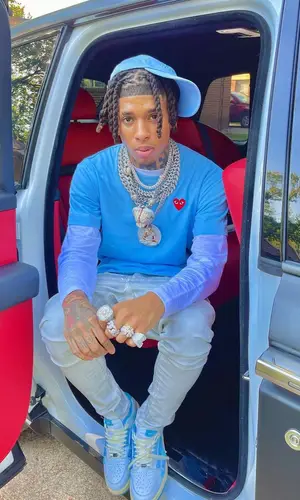 NLE Choppa wearing Comme Des Garcons t-shirt