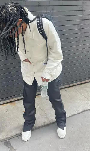 Tana wearing Krost jacket