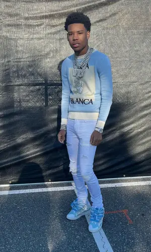 Nardo Wick wearing Amiri jeans