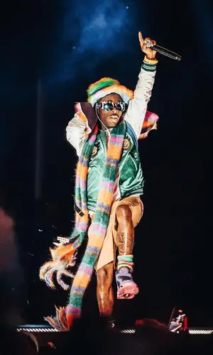 Lil Uzi Vert wearing Marni hat