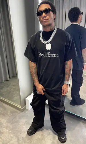 Lil Meech wearing Balenciaga eyewear