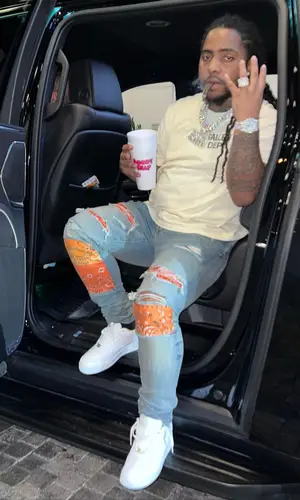 DooWop wearing Gallery Dept. t-shirt