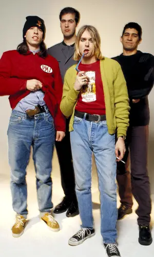 Kurt Cobain wearing Converse sneakers