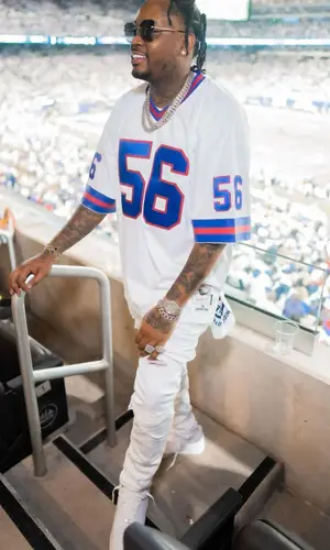 Fivio Foreign wearing Nike jersey