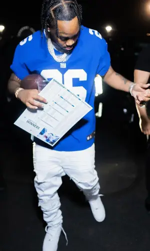Fivio Foreign wearing Nike jersey