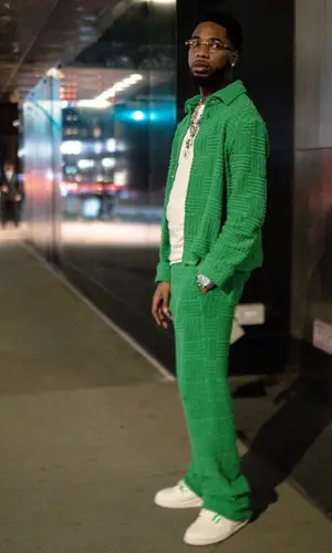 Key Glock wearing Bottega Veneta pants