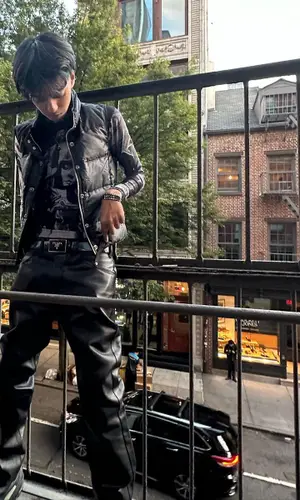 Yung Fazo wearing Chrome Hearts jacket