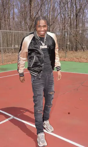 Eli Fross wearing Amiri sneakers