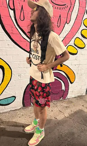 BabyTron wearing Eric Emanuel shorts