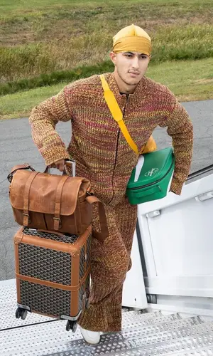 Kyle Kuzma wearing Amiri sneakers