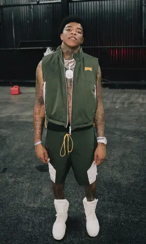 Yungeen Ace wearing Rhude jacket