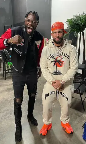 DJ Drama wearing Palm Angels hoody