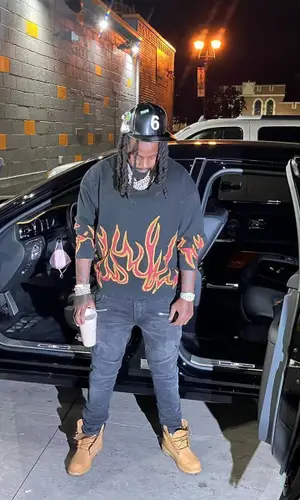Babyface Ray wearing Timberland boots