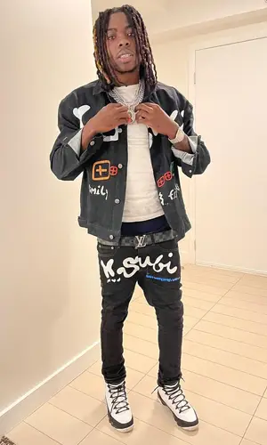 Dee Watkins wearing Ksubi jacket