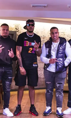 AJ Tracey wearing Prada eyewear