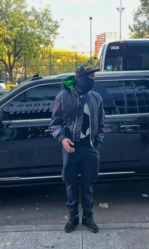 Meek Mill wearing Bottega Veneta sweater