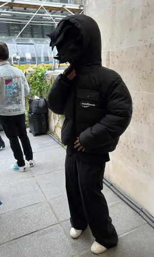 Jaden Smith wearing MSFTSrep pants