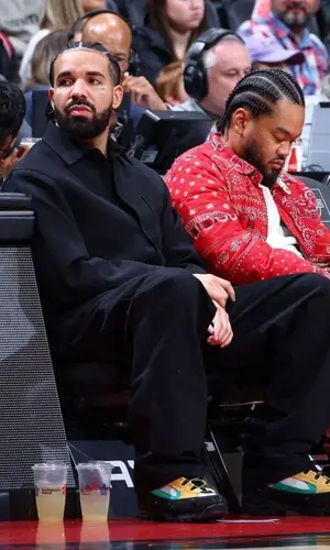 Drake wearing Balenciaga jacket